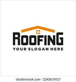 Roofing Logo Design Template Element