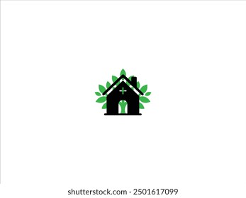 Vector e ilustración de diseño de logotipo de techo