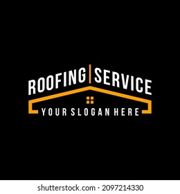 Roofing Service Logo Design Template