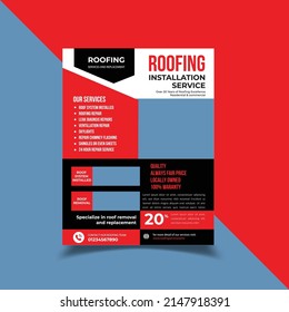 Roofing Services Company Flyer Template