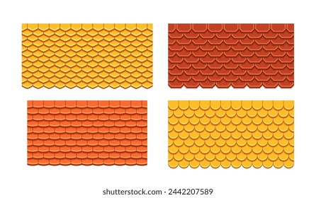 Roofing Tiles, Durable, Weather-resistant Materials Used Atop Building To Protect Against The Elements. Clay, Terracotta