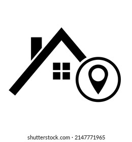 Roofs house silhouette icon, city concept template panorama, landscape vector illustration .