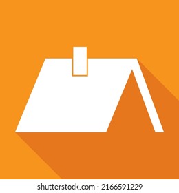 Roofs house silhouette icon, city concept template panorama, landscape vector illustration .