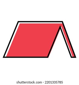 Roofs house silhouette icon, city concept template panorama, landscape vector illustration .