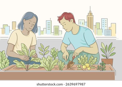 Rooftop gardening initiatives for sustainable urban living in city landscapes