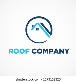 Rooftop House Home Residence Realestate Logo
