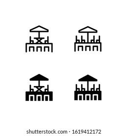 Rooftop Icon Logo Vector Symbol