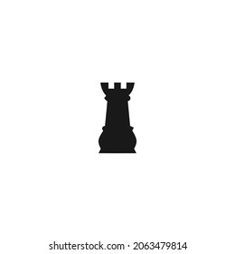 rook black icon, Sports black icon isolated white background