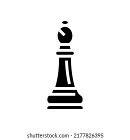 rook chess glyph icon vector. rook chess sign. isolated symbol illustration