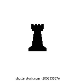 rook chess icon illustration design