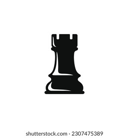 Rook chess icon isolated on white background