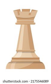Rook chess icon. Vector illustration