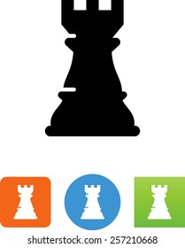 Rook chess piece icon