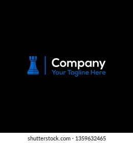 Rook Chess Strategic Logo Icon Sign Symbol Company Vector Eps 10