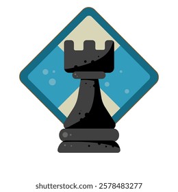 Rook chess - vector icon