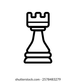 Rook chess - vector icon