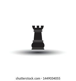 Rook icon  Chess piece isolated.  Vector illustration design