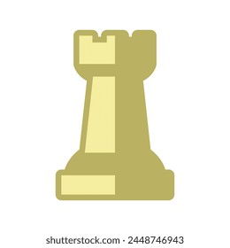 rook icon, chess piece rook, vector illustration 