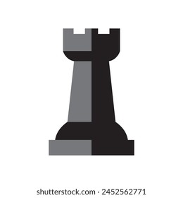 rook icon, chess piece rook, vector illustration 