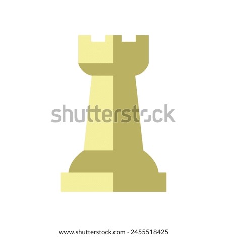 rook icon, chess piece rook, vector illustration 