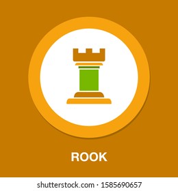 Rook Icon - Chess Vector Illustration