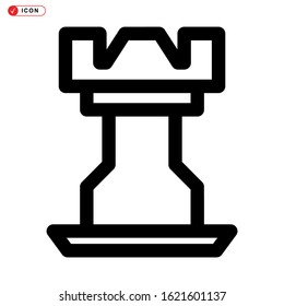 rook icon isolated sign symbol vector illustration - high quality black style vector icons

