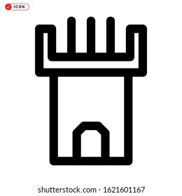 rook icon isolated sign symbol vector illustration - high quality black style vector icons
