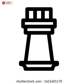 rook icon isolated sign symbol vector illustration - high quality black style vector icons
