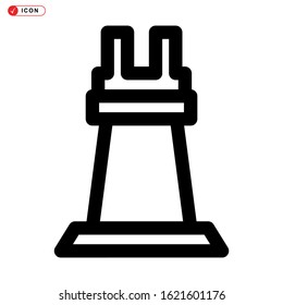 rook icon isolated sign symbol vector illustration - high quality black style vector icons
