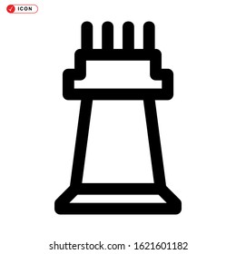 rook icon isolated sign symbol vector illustration - high quality black style vector icons
