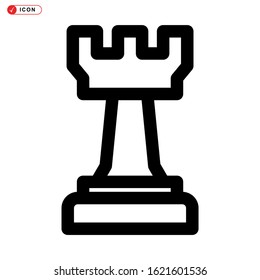 rook icon isolated sign symbol vector illustration - high quality black style vector icons
