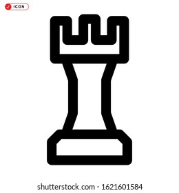 rook icon isolated sign symbol vector illustration - high quality black style vector icons
