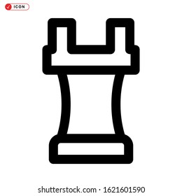 rook icon isolated sign symbol vector illustration - high quality black style vector icons
