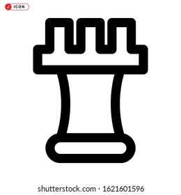 rook icon isolated sign symbol vector illustration - high quality black style vector icons
