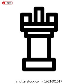 rook icon isolated sign symbol vector illustration - high quality black style vector icons
