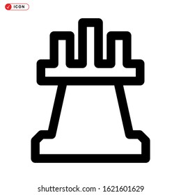 rook icon isolated sign symbol vector illustration - high quality black style vector icons
