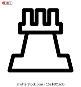 rook icon isolated sign symbol vector illustration - high quality black style vector icons
