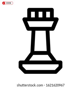 rook icon isolated sign symbol vector illustration - high quality black style vector icons
