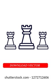 Rook icon, Vector