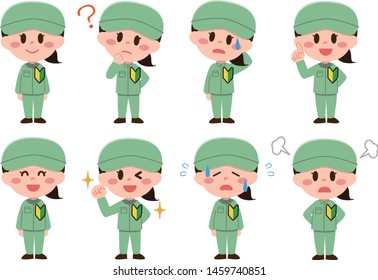Rookie factory worker set (female)