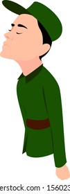 Rookie, ilustración, vector sobre fondo blanco.