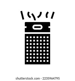 room air cleaner glyph icon vector. room air cleaner sign. isolated symbol illustration
