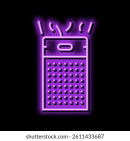 room air cleaner neon light sign vector. room air cleaner sign. isolated symbol illustration