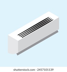 Room air conditioner icon Flat illustration of room air conditioner