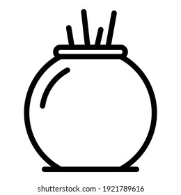 Room air freshener icon. Outline room air freshener vector icon for web design isolated on white background