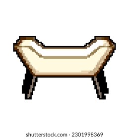 room bench bedroom game pixel art retro vector. bit room bench bedroom. old vintage illustration