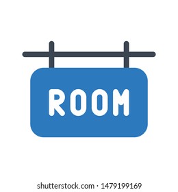 room board glyph colour vector icon