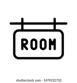 room board thin line vector icon