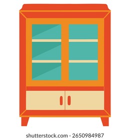 Design de ilustração de vetor do gabinete da sala.
