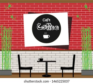 a room at a coffee cafe